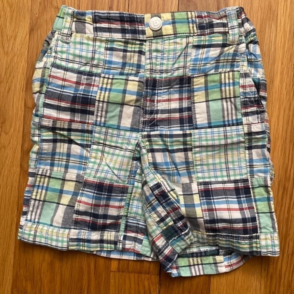 E Land Plaid Shorts 2T